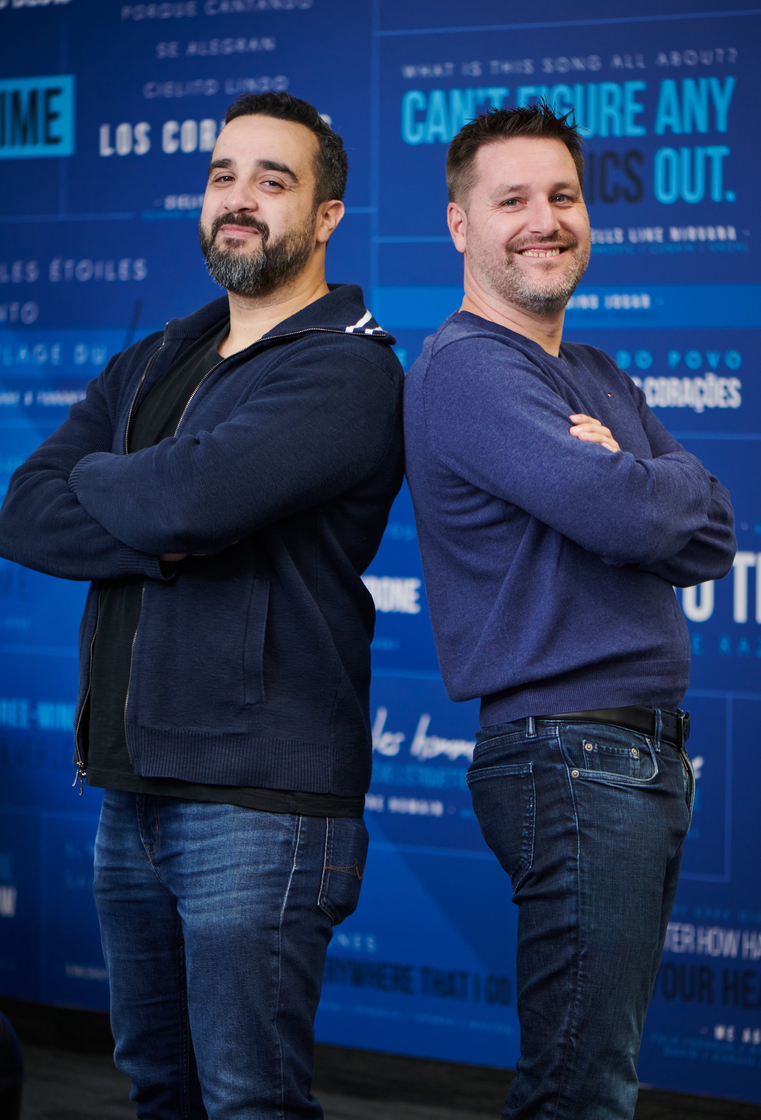 Mohamed Moutadayne and Darryl Ballantyne standing back to back