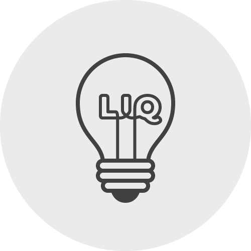 LyricIQ logo, depicting a lightbulb